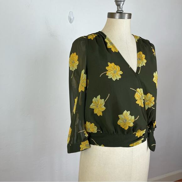 Madewell Effie Floral Woven Wrap Top - Picture 4 of 7